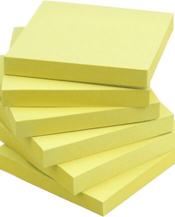 Sticky Notes 3x3 Self-Stick Notes Yellow Color 6 Pads, 100 Sheets/Pad (Yellow)