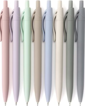 8-Pack Retractable Ballpoint Pens, Smooth Writing, Black Ink | Comfortable Grip, Ideal for Office, School & Everyday Use