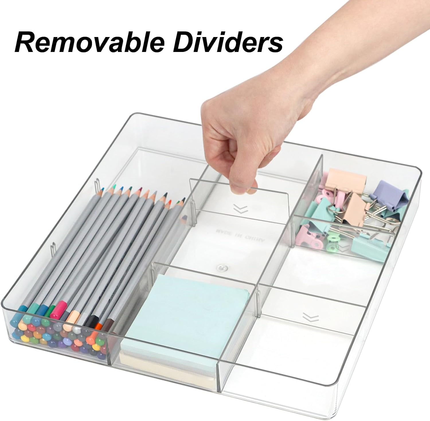 Adjustable Transparent Drawer Organizer