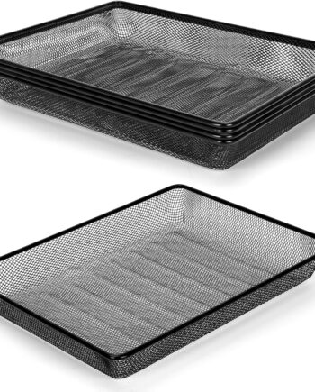 Office Metal Mesh Desktop Storage Basket