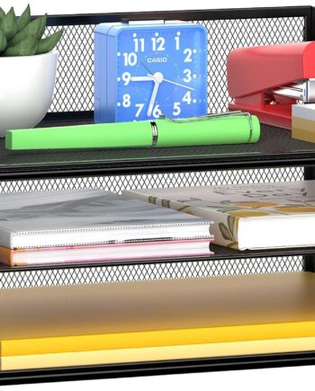 3-Tier Document Organizer Tray with Handles