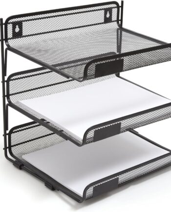 Metal Mesh Document Organizer Rack
